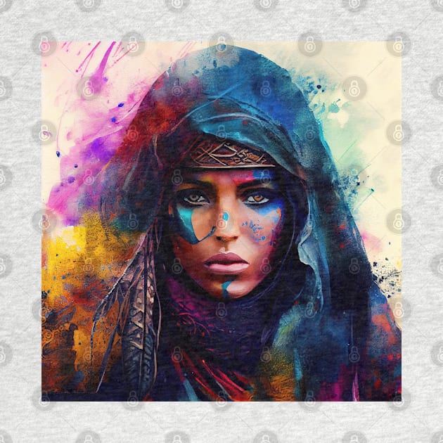 Powerful Tuareg Woman #1 by Chromatic Fusion Studio